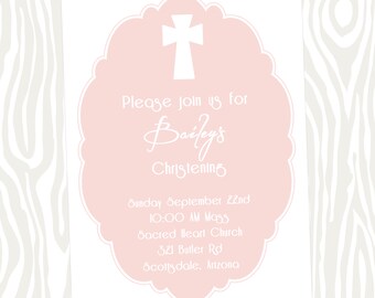 christening invitation on Etsy, a global handmade and vintage marketplace.
