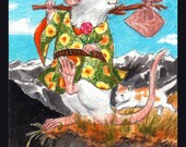The Fool: The Rata Arcana Tarot. Blank card for the mystical rat lover. - Drusilla