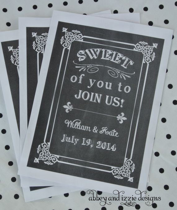 Chalkboard Favor Bags Il_570xn