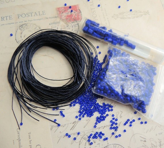 Micro Macrame Bracelet Bead and Cord Kit for by KnotJustMacrame