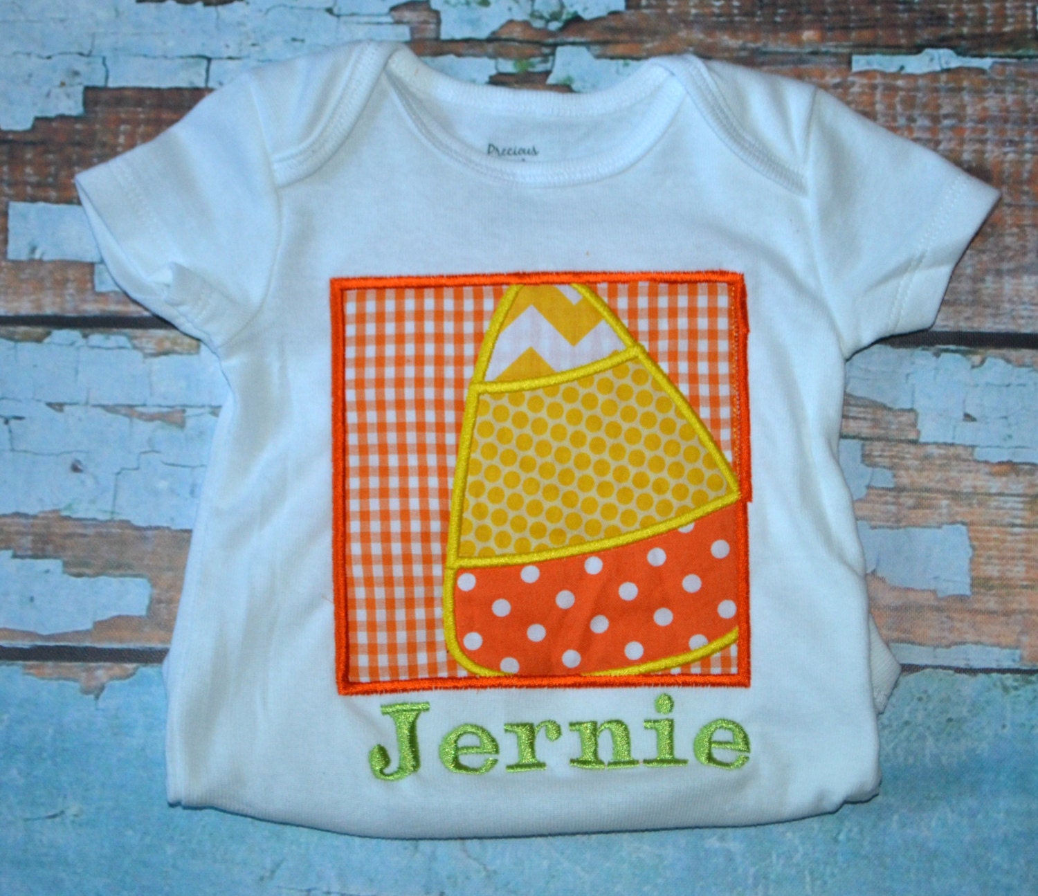 Candycorn Fall Monogram Shirt