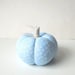 Cornflower Blue and White Pumpkin Pincushion