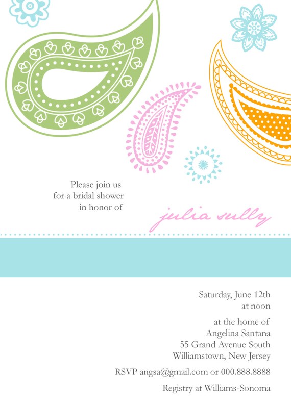 Paisley Jubilee Bridal Shower Invitation Il_570xn