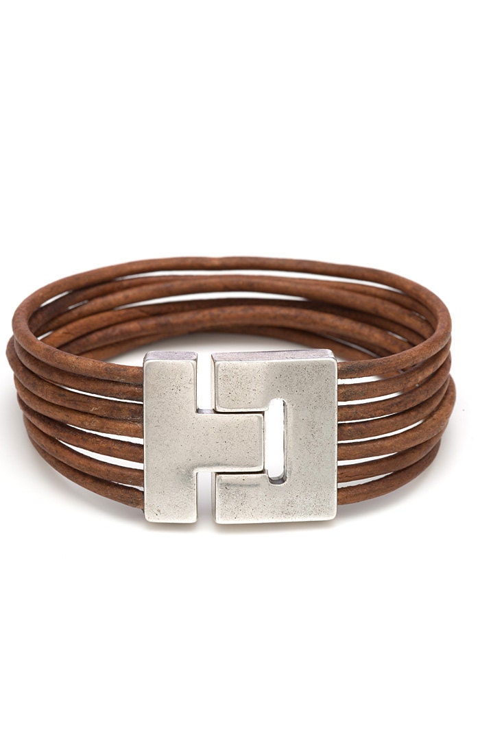 Items Similar To Light Brown Leather Wrap Bracelet For Women Or Men On Etsy