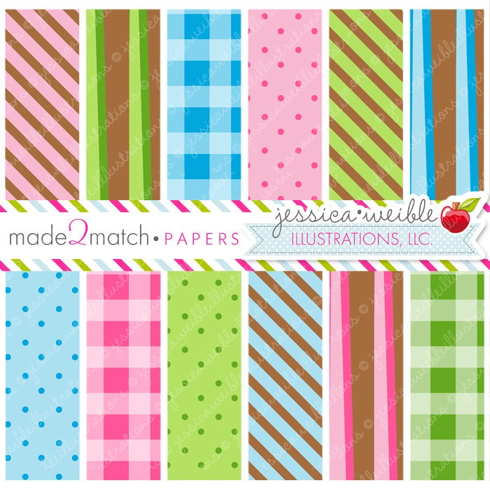 Winter Monkeys Cute Digital Backgrounds - Commercial Use OK - Digital Papers Il_570xn
