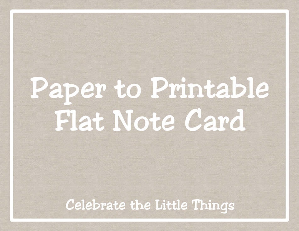 Change Any Paper (Flat) Note Card to a DIY Printable File / Personalized Stationery / Thank You Notecard Il_570xn