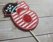 Pirate Boy or Girl Party Custom Cake Topper - Ahoy Matey Collection from Tea Party Designs - TeaPartyDesigns