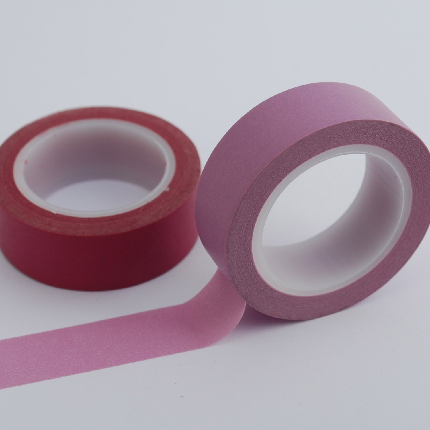 SALE! Washi Tape - Twin Pack - Raspberry and Lavender - 2 Rolls of Solid Colour Japanese Masking Tape Il_570xn