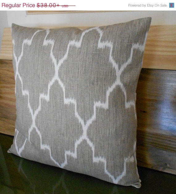 BLACK FRIDAY SALE Double sided Modern grey by pillowflightpdx