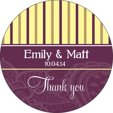 Wedding Stickers Personalized with your text and colors - Compare and Save Il_570xn