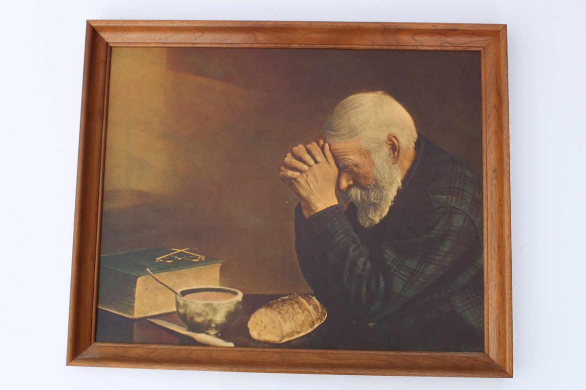 vintage-enstrom-grace-print-old-man-praying-meal-by-itsstilllife