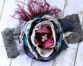 Baby Headbands-Headbands-Neutral Shabby Chic Headband-m2m Persnickety Headband-Matilda Jane Headband-Flower Girl Headband-Fall Wedding - AvryCoutureCreations