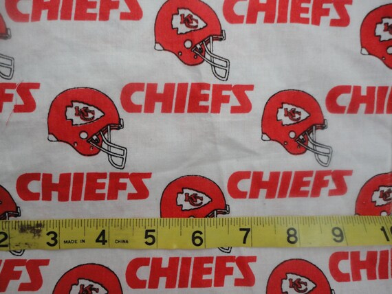 Kansas Chiefs NFL Cotton Fabric 1 Piece by marilynschimmeyer