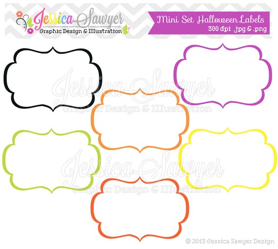 INSTANT DOWNLOAD, halloween labels, tag clipart, printable labels, halloween, cards, invitations, scrapbook, digital frames Il_570xn