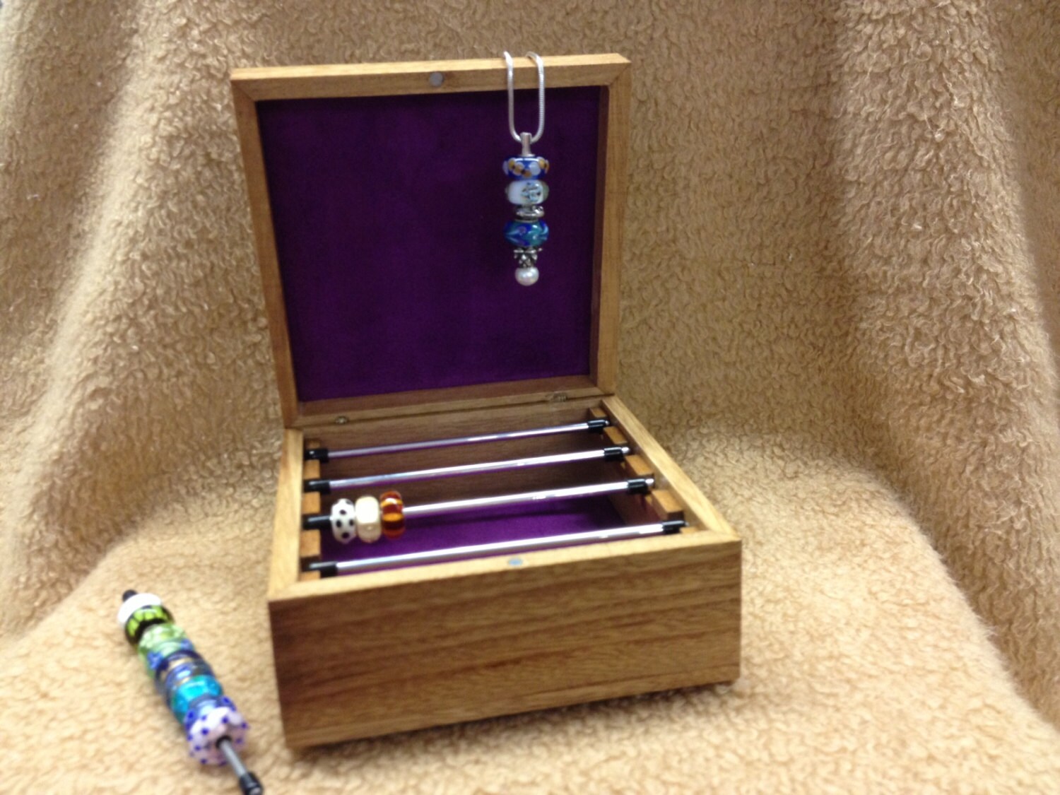 Troll / Pandora Bead Storage Box with Display by