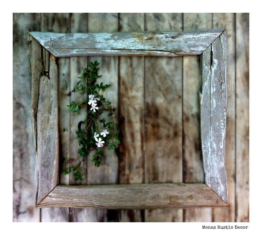 11x14 Handmade Driftwood Picture Frame by MenasRusticDecor on Etsy