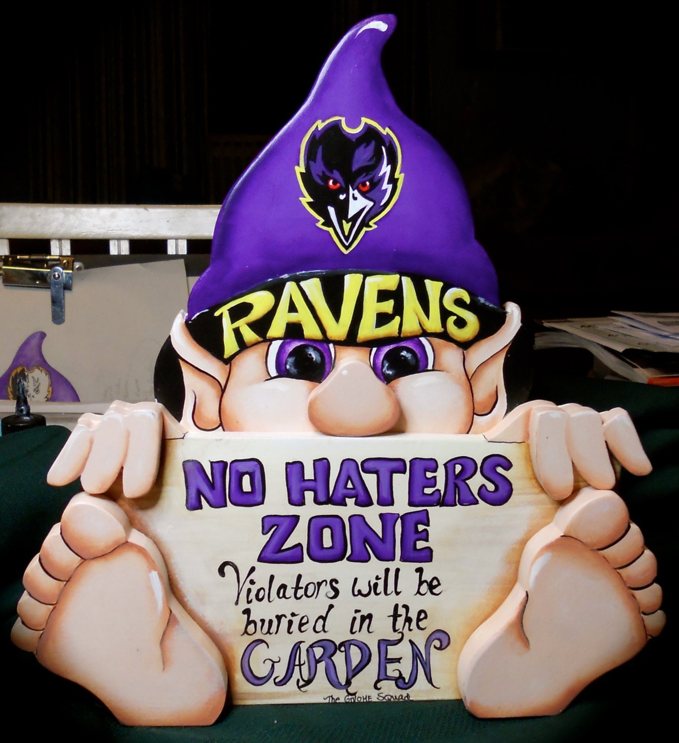 Baltimore Ravens Gnome Funny Sign By Woodlandcritters On Etsy