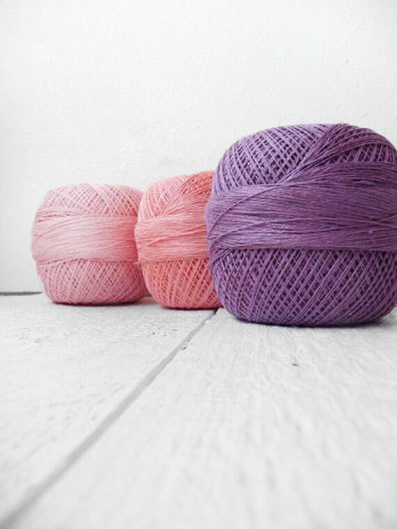 Lace weight Linen yarn Size 10 crochet thread by YarnStories