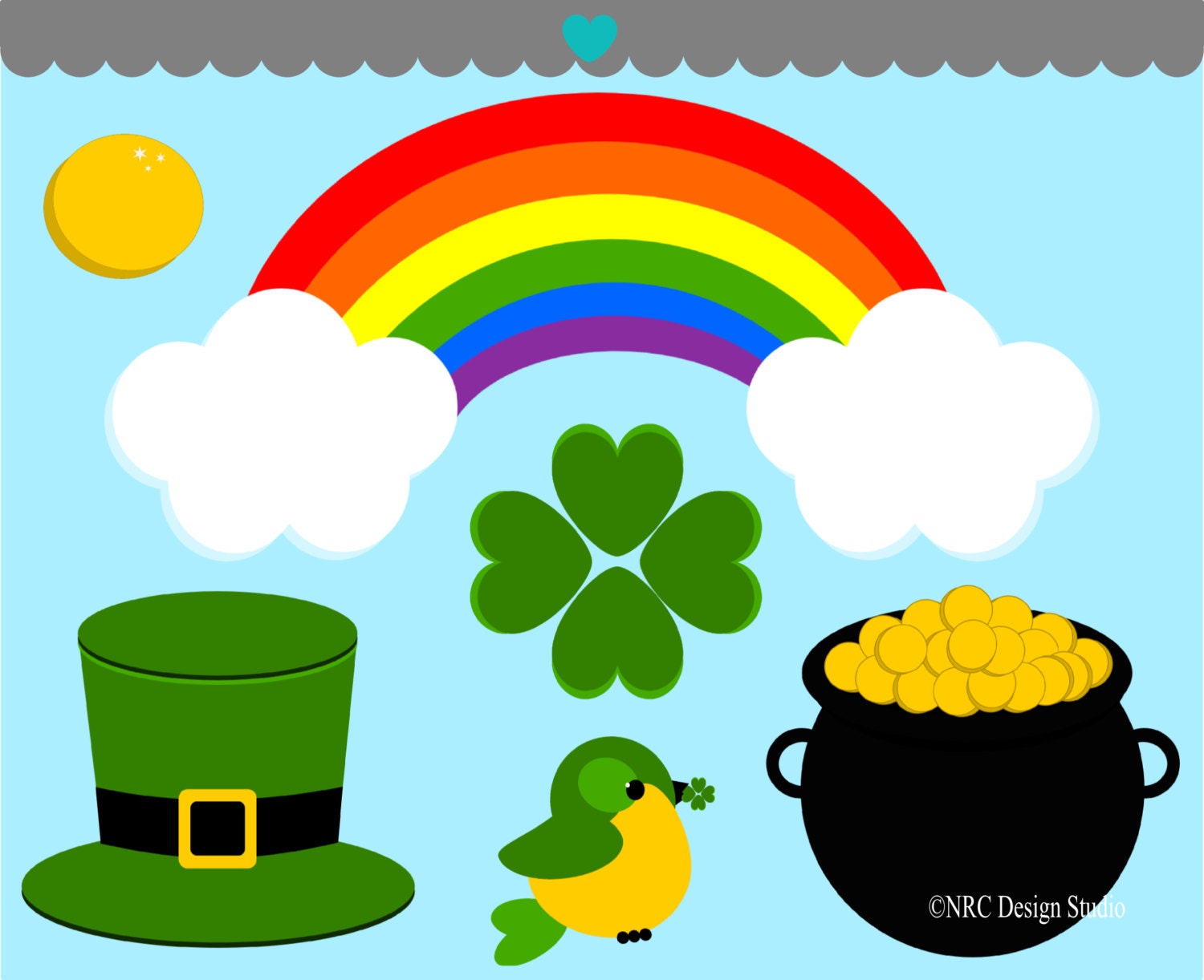 WINTER SALE - Holiday Clip Art - St. Patrick's Day Clip Art - Digital St. Patrick's Day Clipart Il_570xn