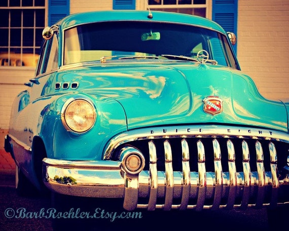 Items similar to Classic 1950 Buick Super 8 - Rustic Wall ...