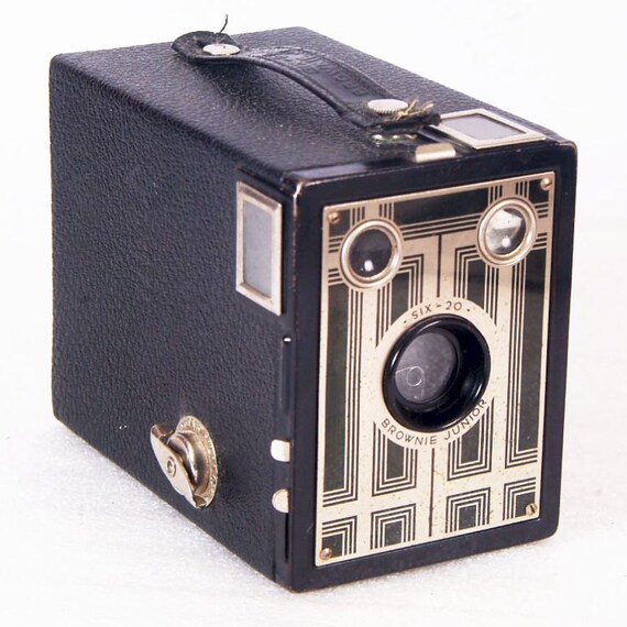 Vintage Box Camera Brownie Junior Six20 Film Camera by BrassLens