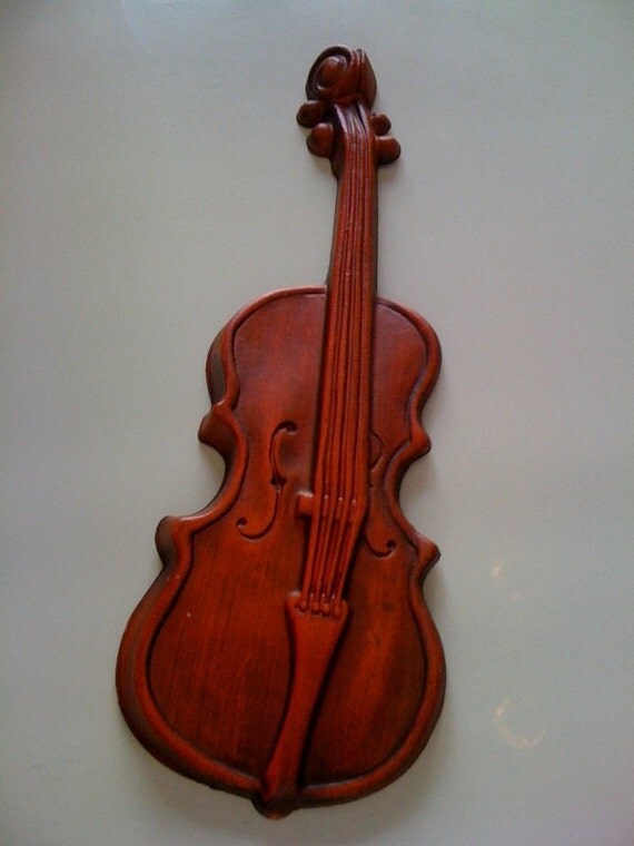 Mid Century Metal Violin Wall Hanging by MultiMidMod on Etsy