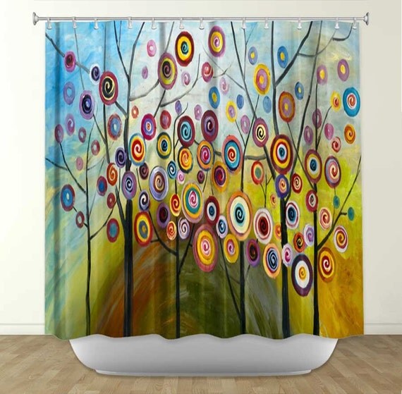Items similar to Artistic Shower Curtains by DiaNoche Designs, Abstract