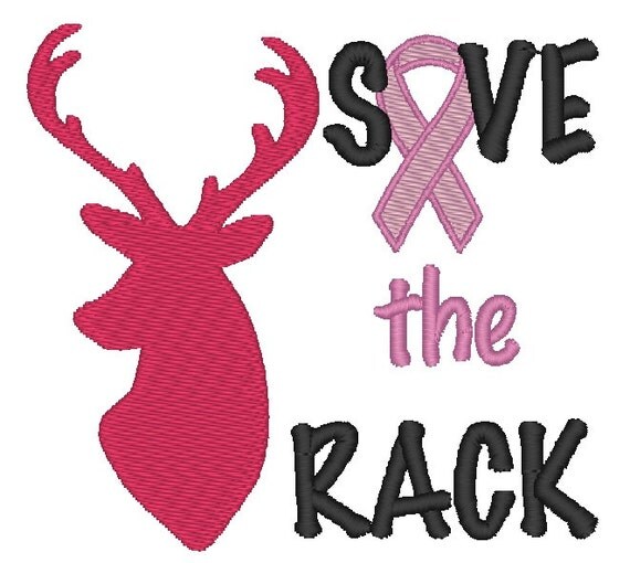 Instant Download Save the Rack Breast by ChickpeaEmbroidery