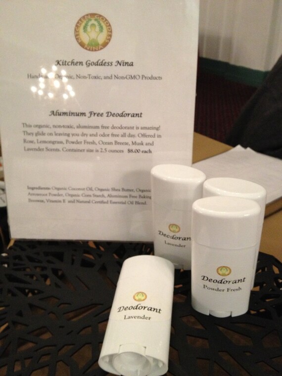 Deodorant Aluminum Free and Non Toxic by KitchenGoddessNina