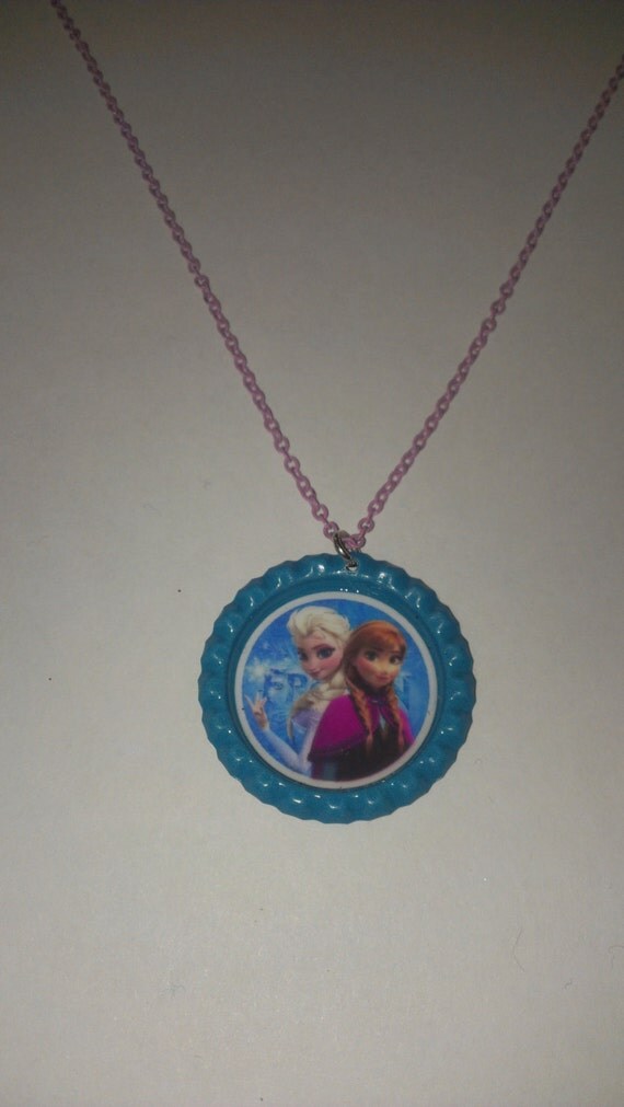 Items similar to Frozen Elsa and Anna Necklace on Etsy