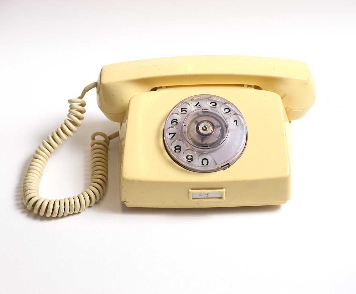 Vintage rotary telephone, vintage telephone, retro phone - mmvintagestore