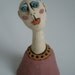 Woman Sculpture, Butterfly, Female, Woman, Sculpted Figure, Porcelain figure, Clay People, Clay Sculpture