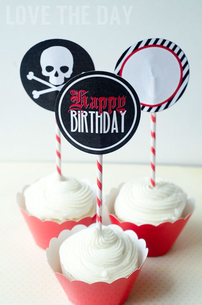 Pirate Party PRINTABLE Party Circles by Love The Day Il_570xn
