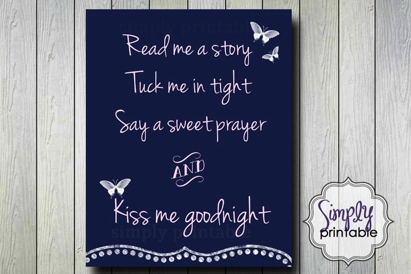 Goodnight Poem 8x10 Printable Wall Print Il_570xn