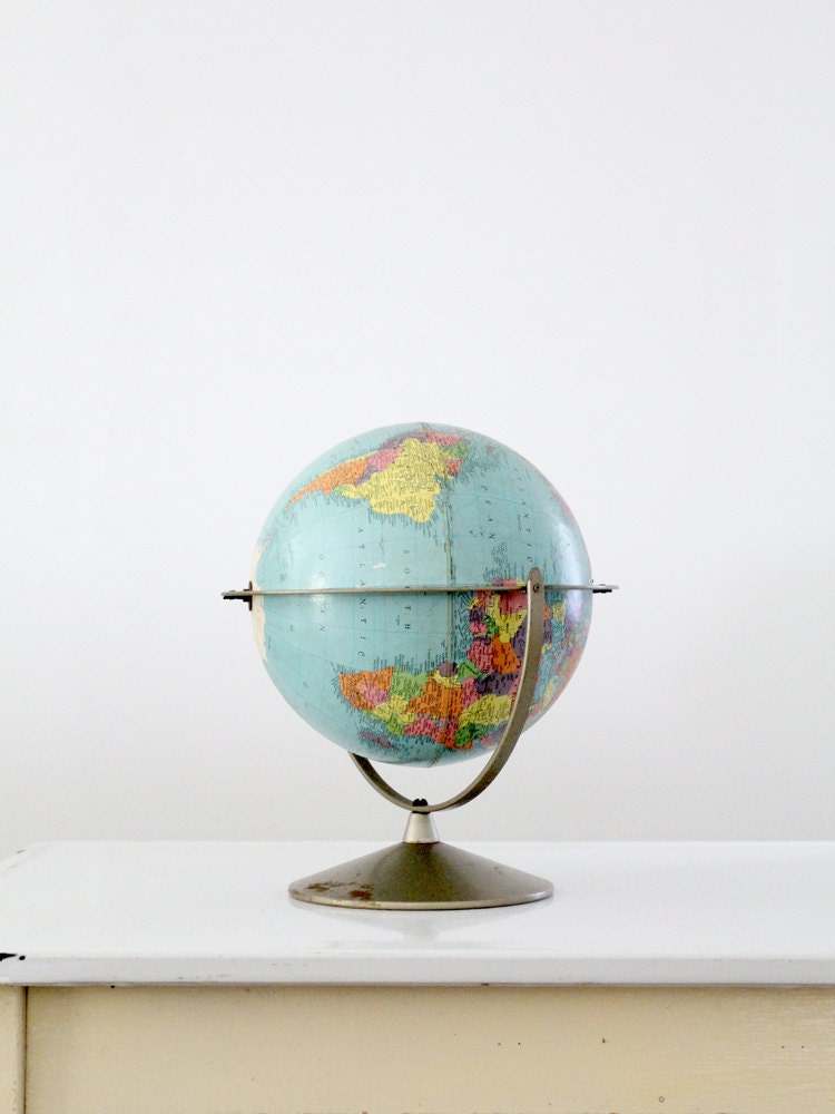 Mid Century Globe / Vintage Replogle World Globe - 86home