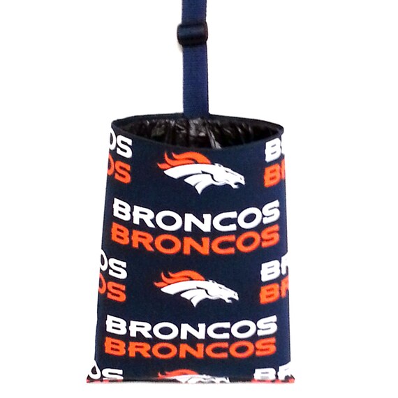 Car Trash Bag Denver Broncos by apronbabe on Etsy