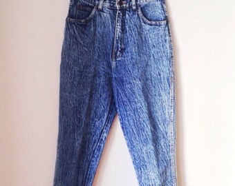 Acid Wash High Waisted Jeans Size 26 1990s