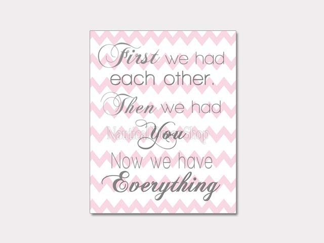 Printable Nursery Art First We Had Each Other By NauticalDecorShop