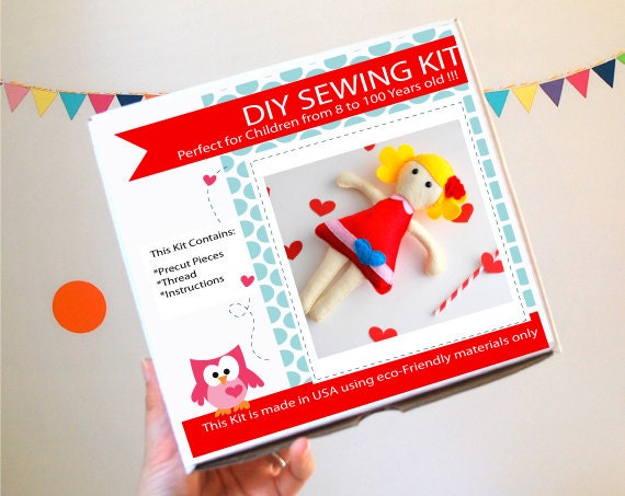 DIY Doll, Sewing Doll, Molly Rag Doll - Sewing Kit A819 Free Shipping Il_570xn
