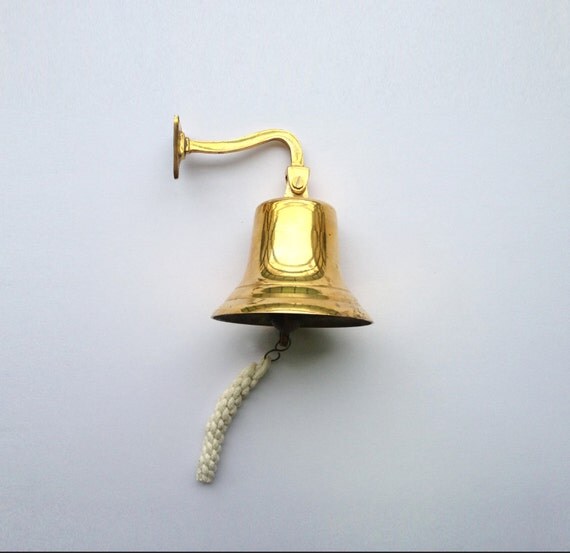 Fog Signal Bell for Ship Boat or Yacht Brass UK by GraciousHomes