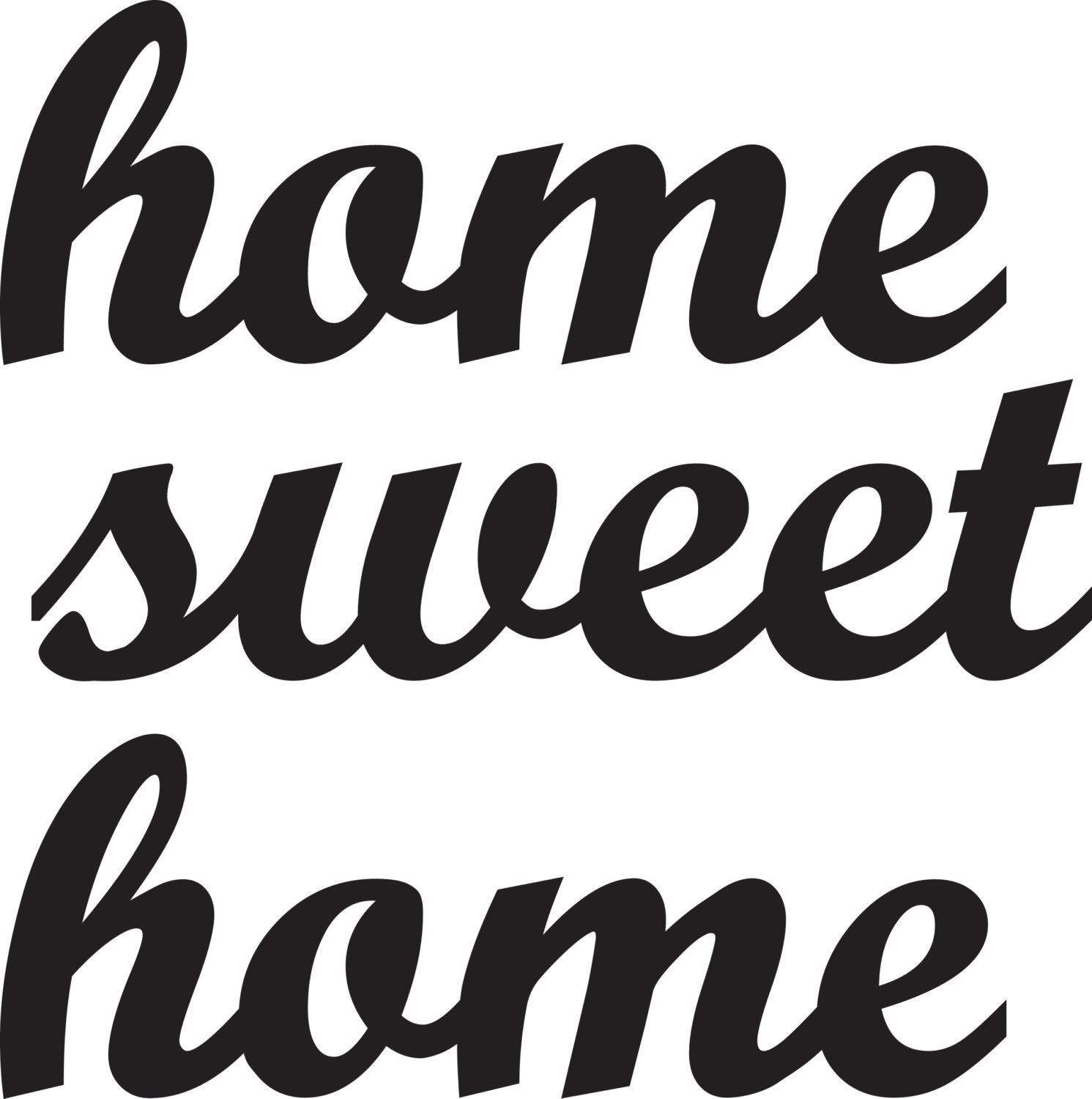 Custom home sweet home signs for Katie