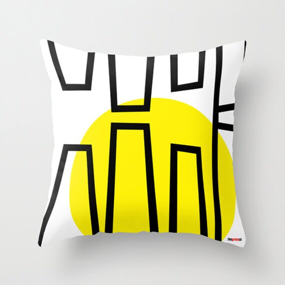 Pop Art Decorative throw pillow cover Geometric by TheGretest