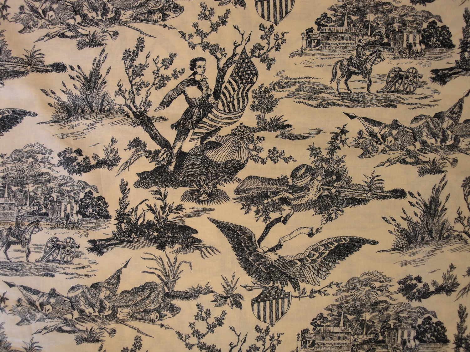 Cotton Fabric Civil War Collection 1 Yard by kittredgemercantile