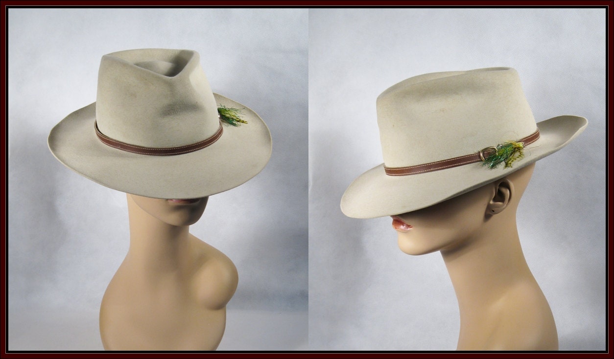 Vintage James Dean Stetson Cowboy Hat Western by alleycatsvintage