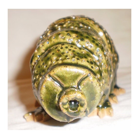 Tardigrade Clay Sculpture Water Bear Moss by aberrantceramics