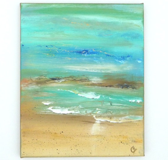 Beach painting Impressionist beach painting by TheEscapeArtist