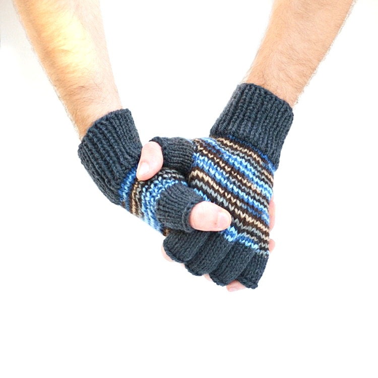 Men's fingerless gloves Coal & Ice