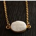White Agate Druzy Necklace - Ice Glacier - Bezzle Necklace
