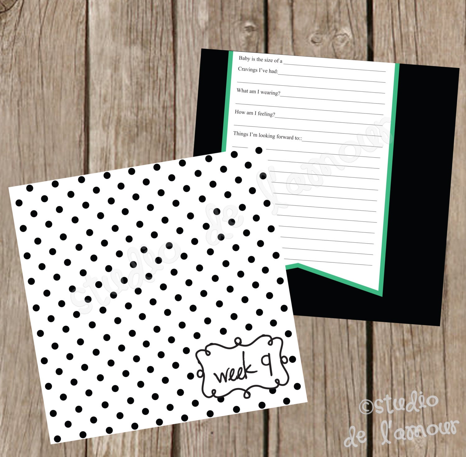 PRINTABLE PDF Pregnany Journal & Picture Memory Book Vintage Color Scheme 8x8 Pages Il_570xn