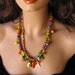 Day of the Dead necklace unique jewelry Dia de los Muertos southwestern jewelry beaded lampwork jewelry Day of the Dead jewelry